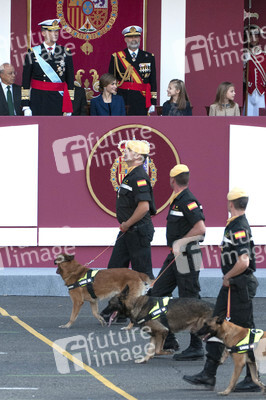 Militärparade zum spanischen Nationalfeiertag in Madrid