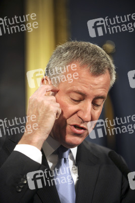 Bill de Blasio Pressekonferenz  in New York