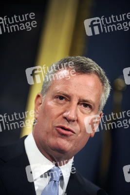 Bill de Blasio Pressekonferenz  in New York