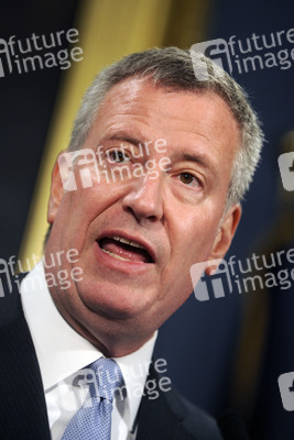 Bill de Blasio Pressekonferenz  in New York