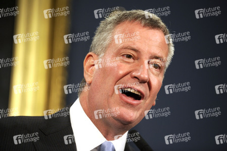 Bill de Blasio Pressekonferenz  in New York