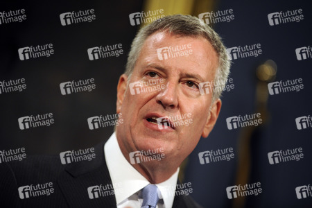 Bill de Blasio Pressekonferenz  in New York
