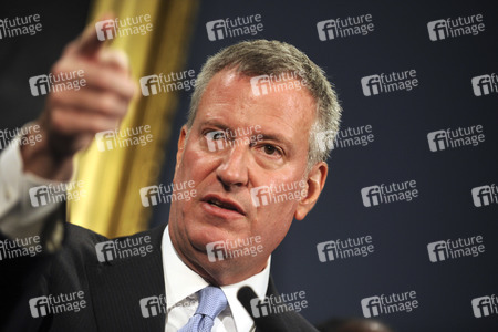 Bill de Blasio Pressekonferenz  in New York