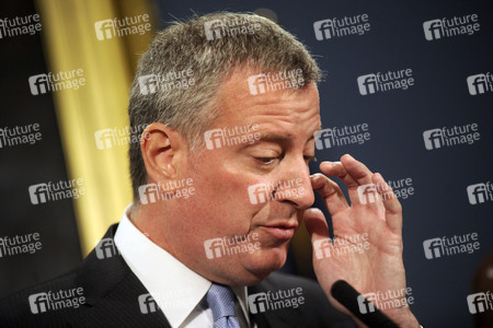 Bill de Blasio Pressekonferenz  in New York