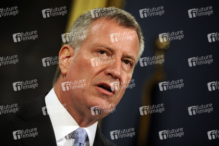 Bill de Blasio Pressekonferenz  in New York