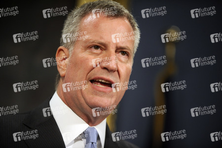 Bill de Blasio Pressekonferenz  in New York