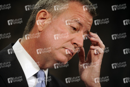 Bill de Blasio Pressekonferenz  in New York