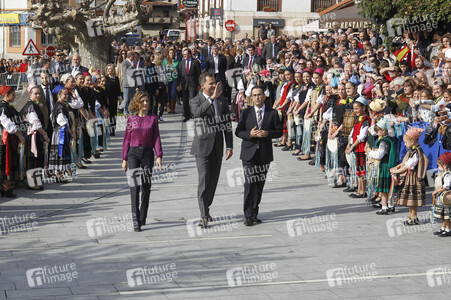 König Felipe und Königin Letizia besuchen Colombres