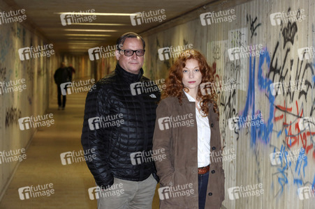 Fototermin am Set des ARD Fernsehfilms 'Mein sind deine Kinder' in Berlin