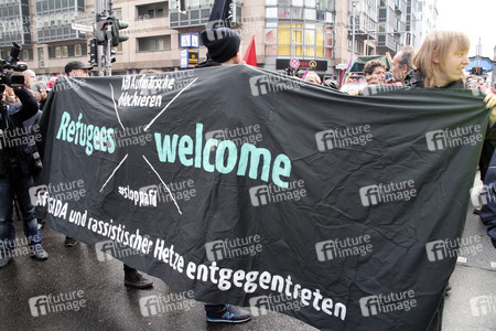 AfD Gegendemo in Berlin