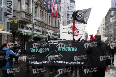 AfD Gegendemo in Berlin
