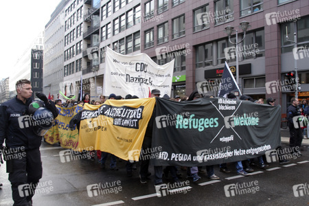 AfD Gegendemo in Berlin
