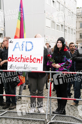 AfD Gegendemo in Berlin