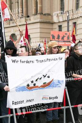 AfD Gegendemo in Berlin