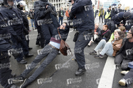 AfD Gegendemo in Berlin