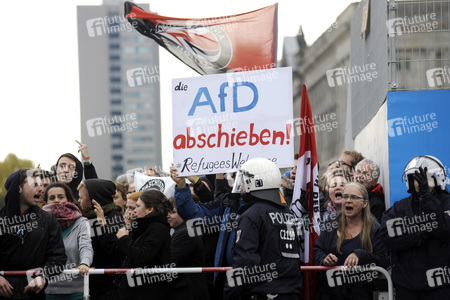 AfD Gegendemo in Berlin