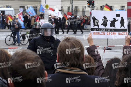 AfD Gegendemo in Berlin