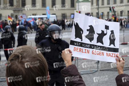 AfD Gegendemo in Berlin