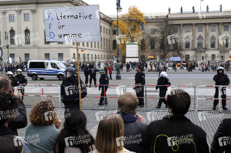 AfD Gegendemo in Berlin