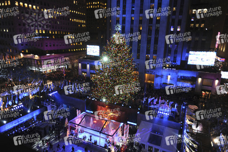 Rockefeller Center Christmas Tree Lighting Ceremony in New York