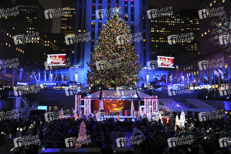 Rockefeller Center Christmas Tree Lighting Ceremony in New York
