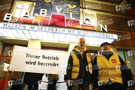 Streik im Kino Babylon Berlin