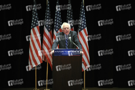 Bernie Sanders spricht im Rathaus in New York