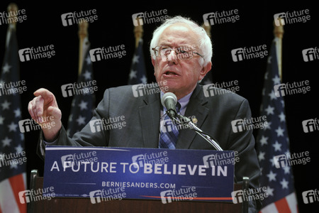 Bernie Sanders spricht im Rathaus in New York