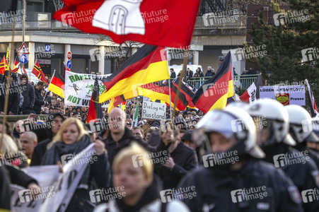 Pegida Demo in Köln