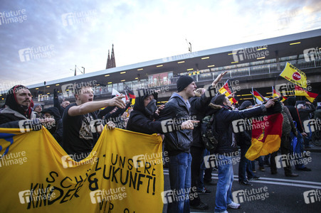 Pegida Demo in Köln