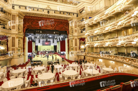 Vorbereitung zum SemperOpernball 2016 in Dresden
