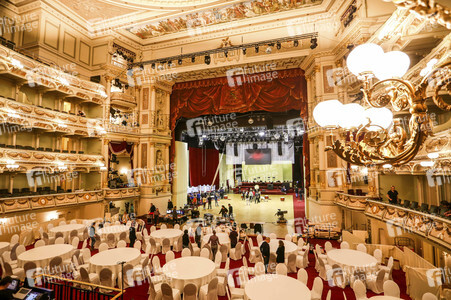 Vorbereitung zum SemperOpernball 2016 in Dresden