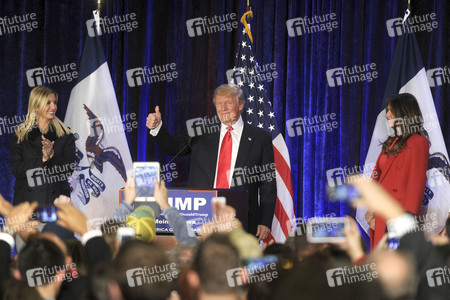 'Donald J. Trump for President Caucus Watch Party' in West Des Moines