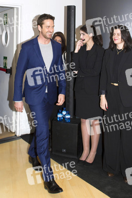 Gerard Butler Promotes Hugo Boss Fragrance In Madrid