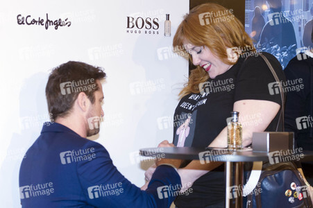 Gerard Butler Promotes Hugo Boss Fragrance In Madrid