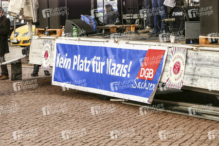Gegendemonstration zu Pegida in Dresden