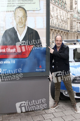 Plakatkampagne der Polizei mit Marek Erhardt in Hamburg
