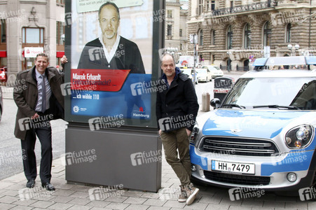 Plakatkampagne der Polizei mit Marek Erhardt in Hamburg