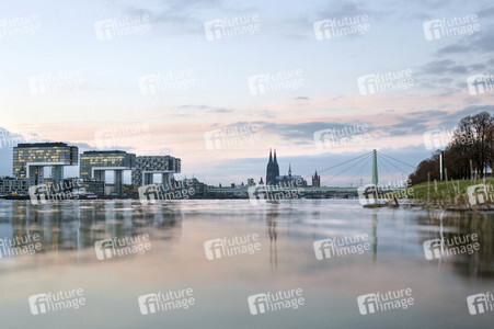 Hochwasser am Rhein in Köln