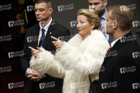 Ankunft zur 'Alone in Berlin / Jeder stirbt für sich allein' Pressekonferenz, Berlinale 2016