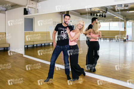 Training für die RTL-Tanzshow 'Let's Dance' in Dinslaken