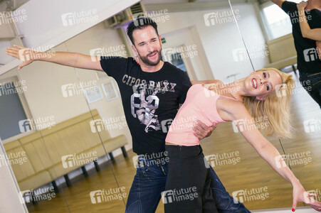Training für die RTL-Tanzshow 'Let's Dance' in Dinslaken