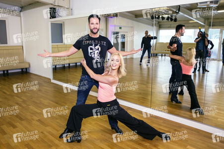 Training für die RTL-Tanzshow 'Let's Dance' in Dinslaken
