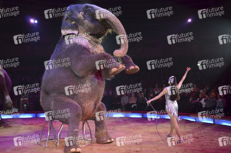 Premiere der 3. Winterspielzeit des Circus Krone in München