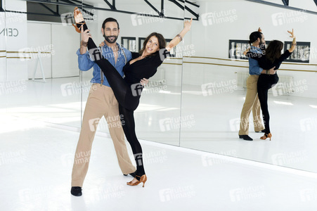 Jana Pallaske trainiert für 'Let's Dance' in Berlin