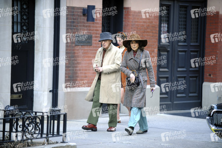 Woody Allen bei Dreharbeiten in New York