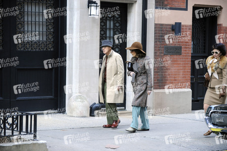 Woody Allen bei Dreharbeiten in New York