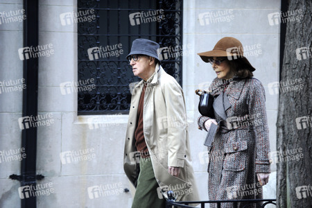 Woody Allen bei Dreharbeiten in New York