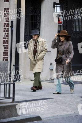 Woody Allen bei Dreharbeiten in New York