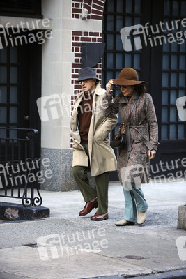 Woody Allen bei Dreharbeiten in New York